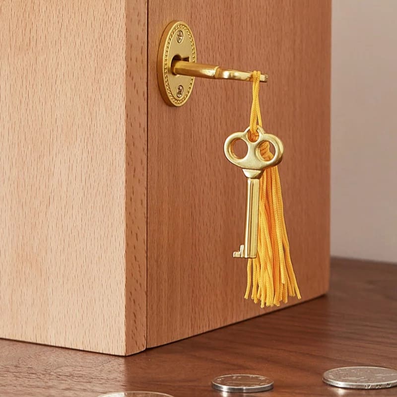Boîte Tirelire en Bois