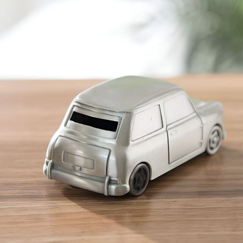 Tirelire Argentée Voiture