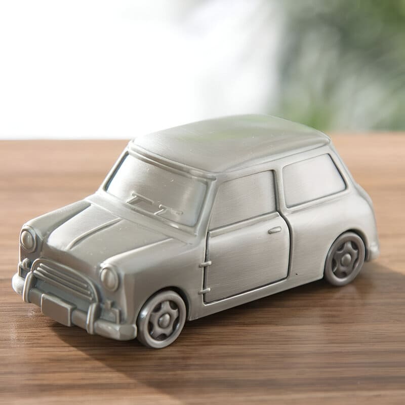 Tirelire Argentée Voiture