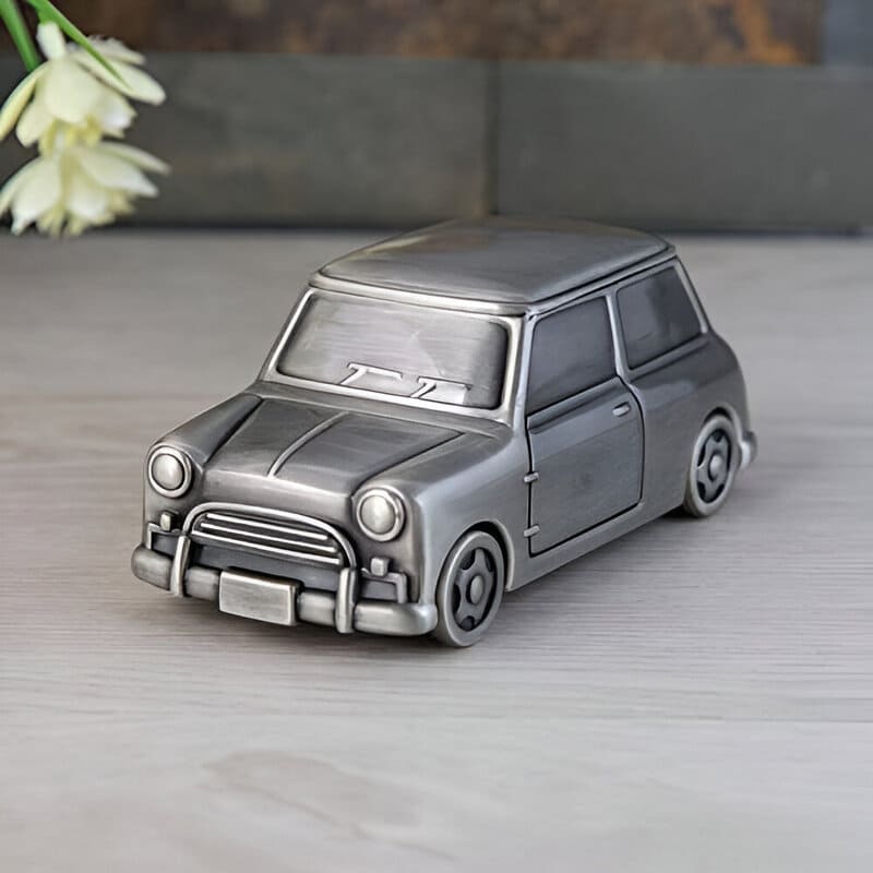 Tirelire Argentée Voiture