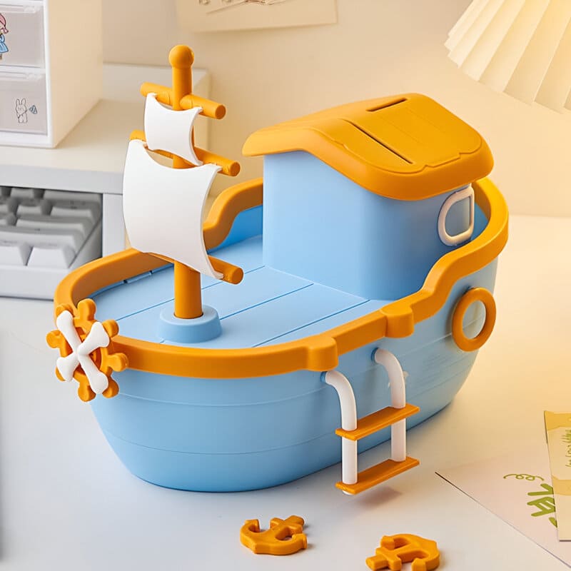 Tirelire Bateau pour Enfant