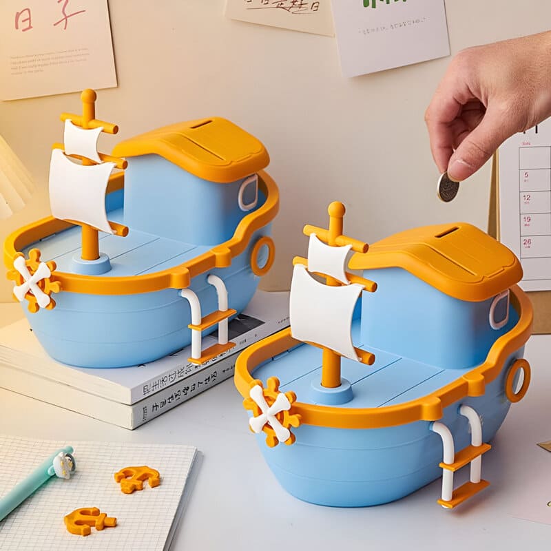 Tirelire Bateau pour Enfant