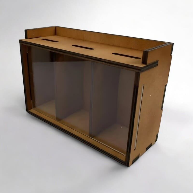 Tirelire en Bois avec Compartiments