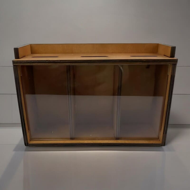 Tirelire en Bois avec Compartiments