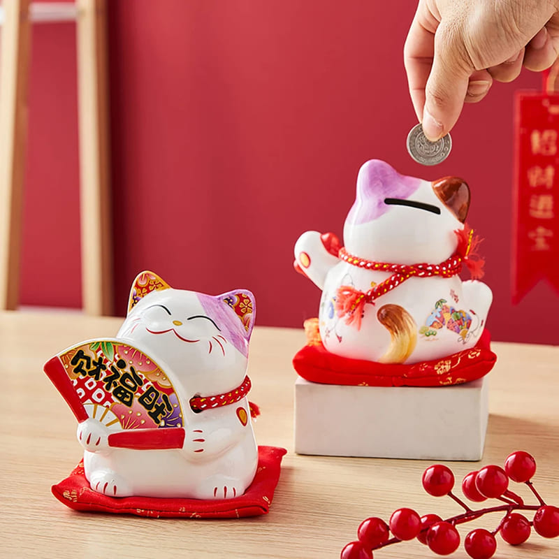Tirelire Chat Chinois