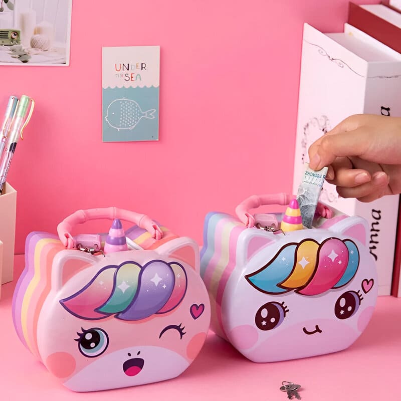 Tirelire Chat Licorne