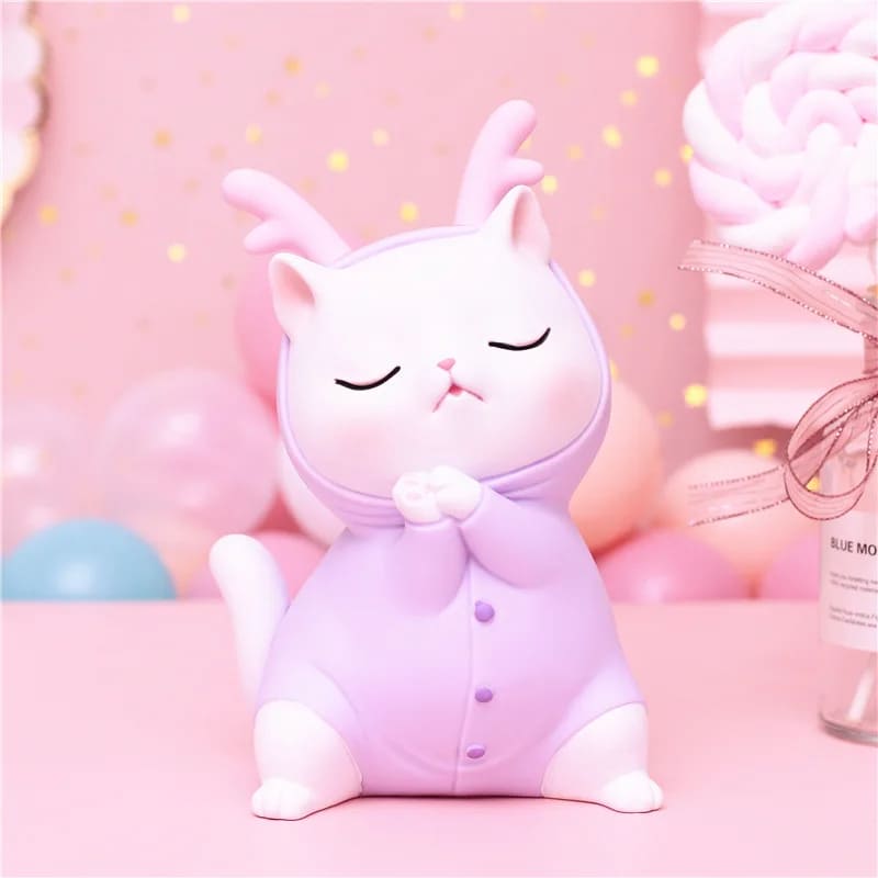 Tirelire Chat Rose