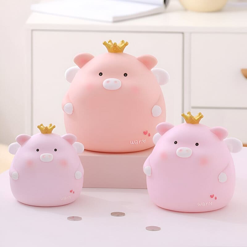 Tirelire Cochon Couronne