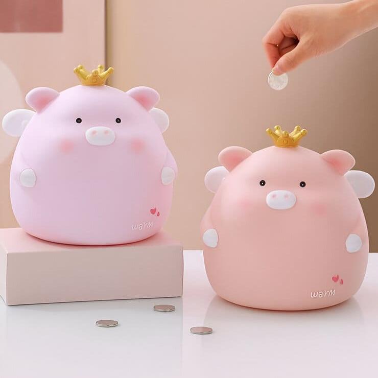 Tirelire Cochon Couronne