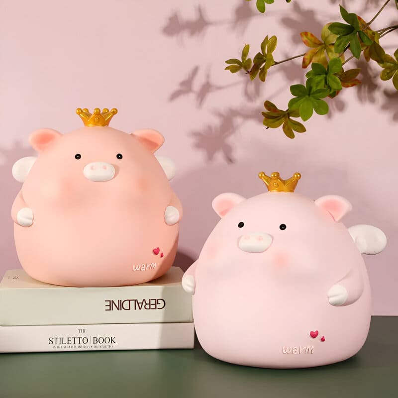 Tirelire Cochon Couronne