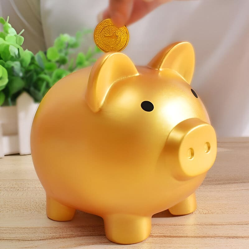 Tirelire Cochon Doré