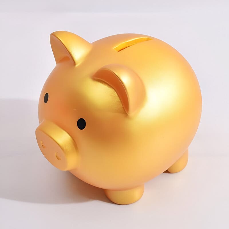 Tirelire Cochon Doré