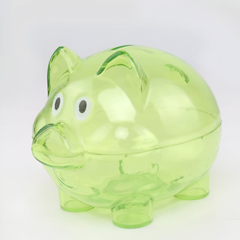 Tirelire Cochon Transparente