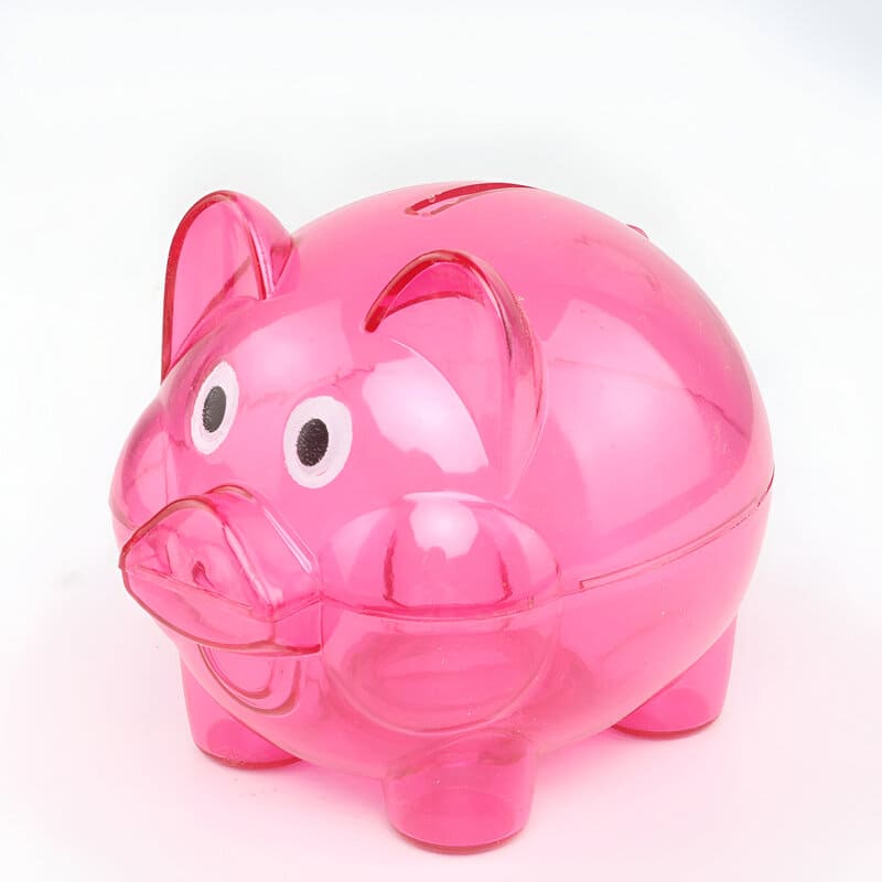Tirelire Cochon Transparente