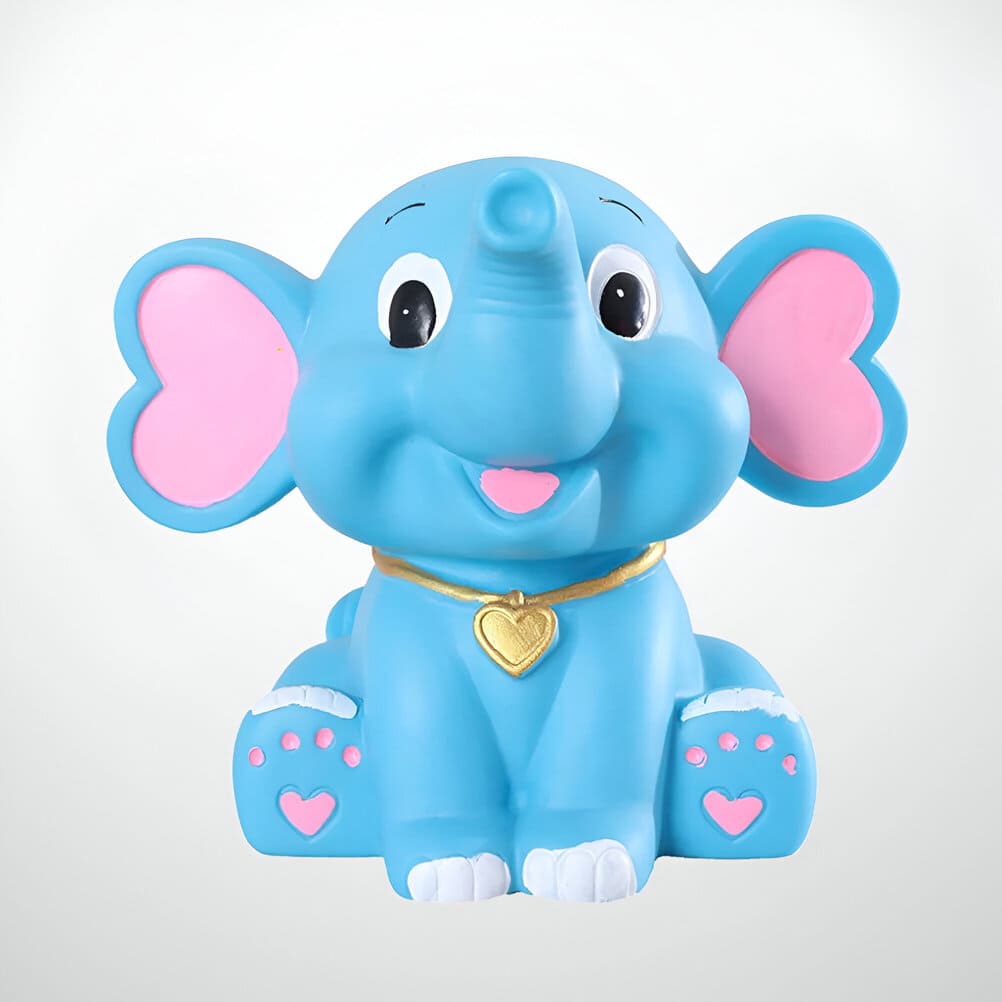 Tirelire Éléphant Rose et Bleu