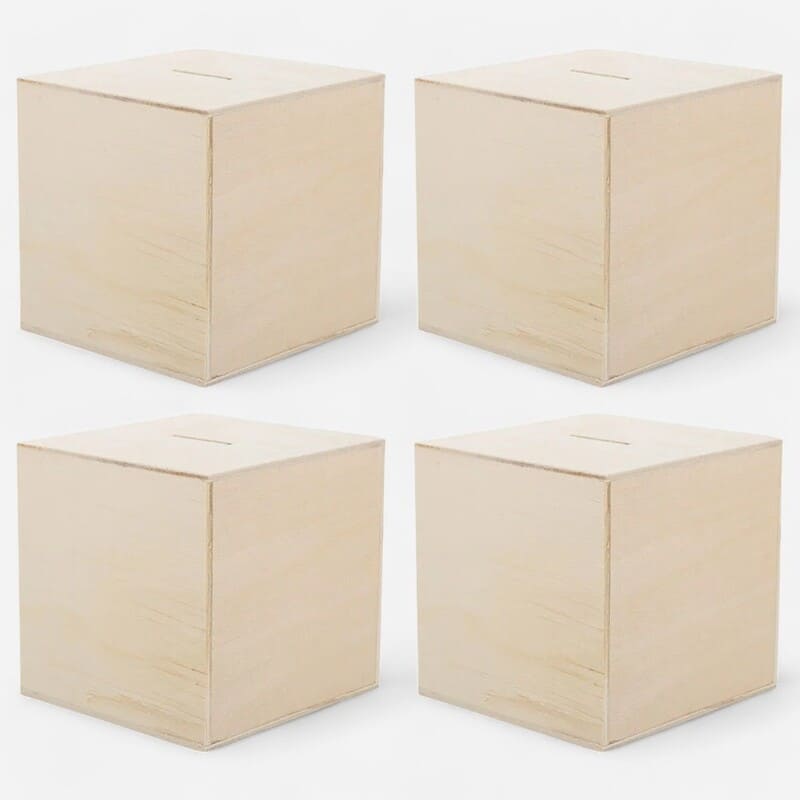 Tirelire en Bois à Décorer