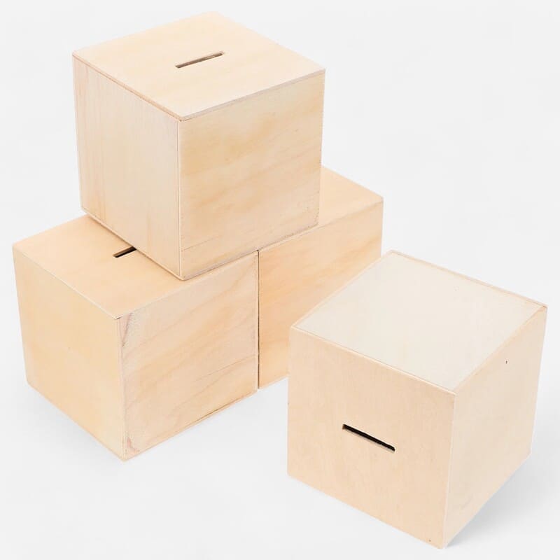 Tirelire en Bois à Décorer