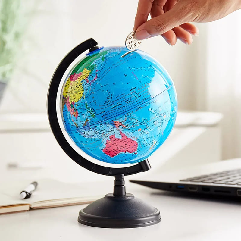 Tirelire Globe Terrestre