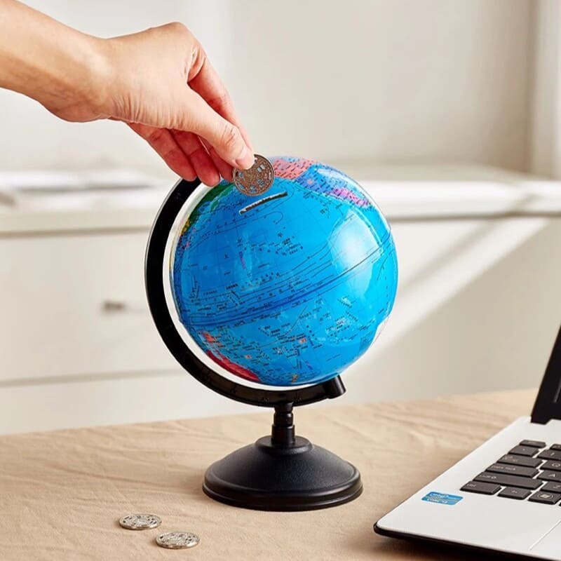 Tirelire Globe Terrestre