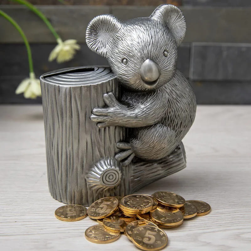 Tirelire Koala Argent