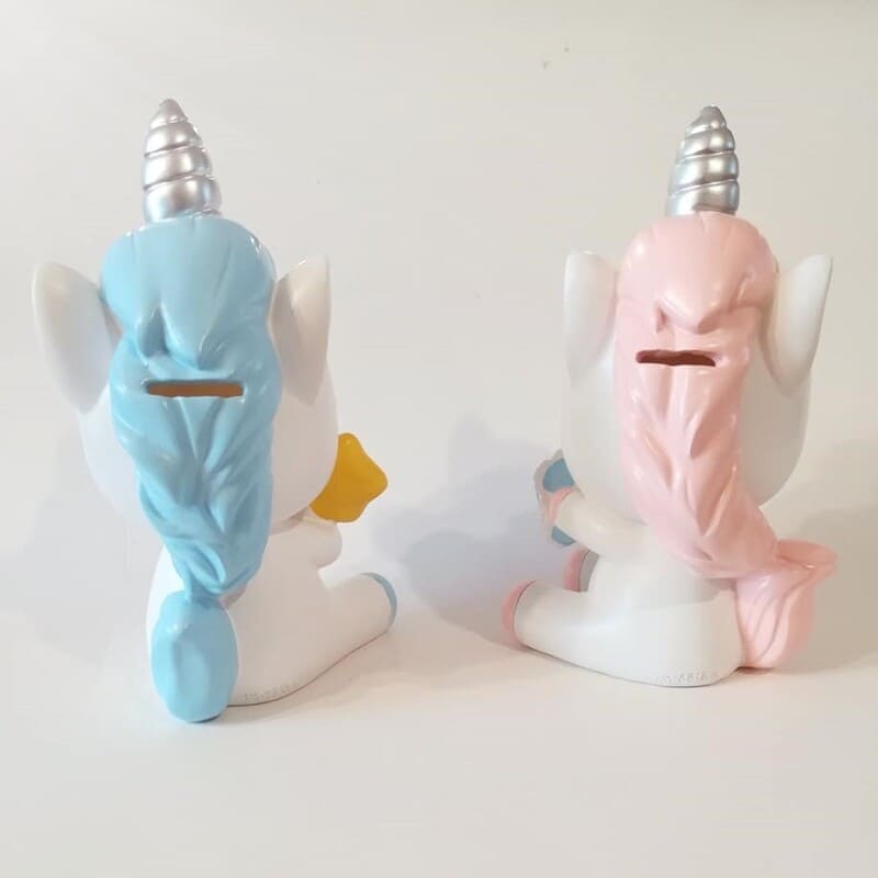 Tirelire Licorne Blanche