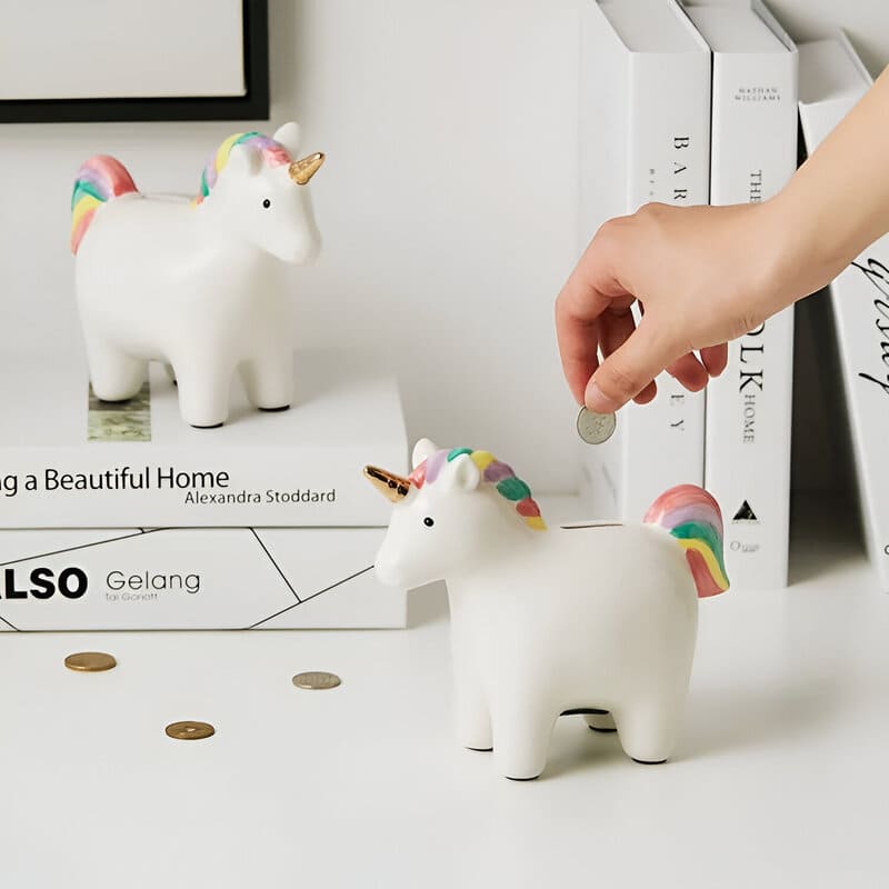 Tirelire Licorne Céramique
