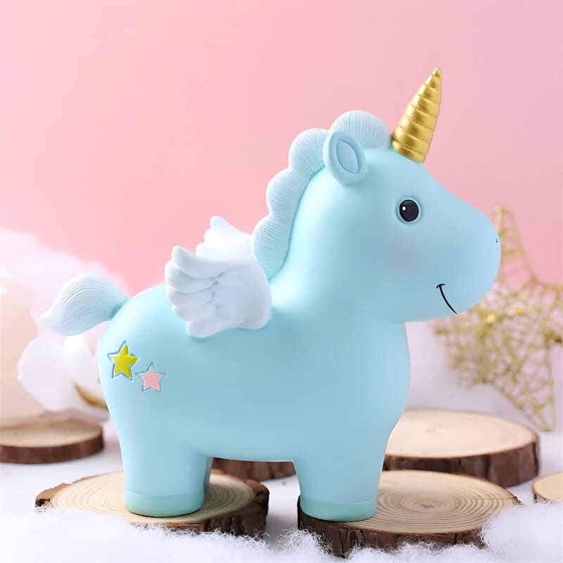 Tirelire Licorne Rose
