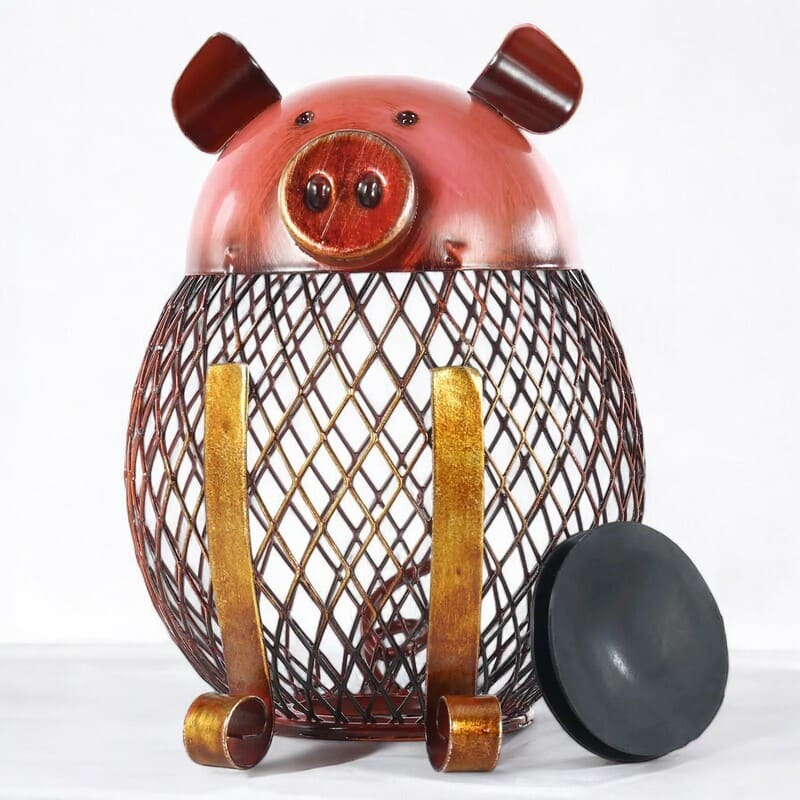 Tirelire Métal Cochon