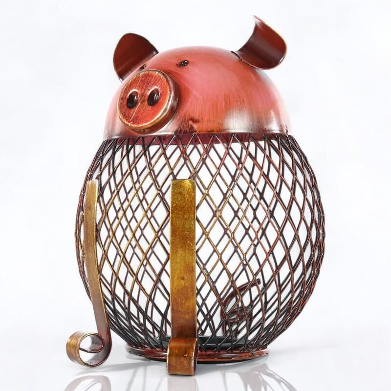 Tirelire Métal Cochon