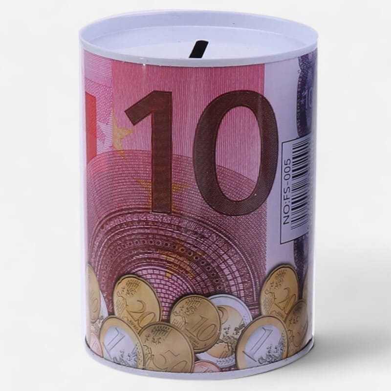 Tirelire Métal Euros