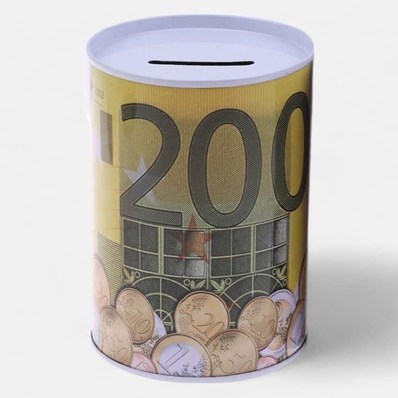 Tirelire Métal Euros