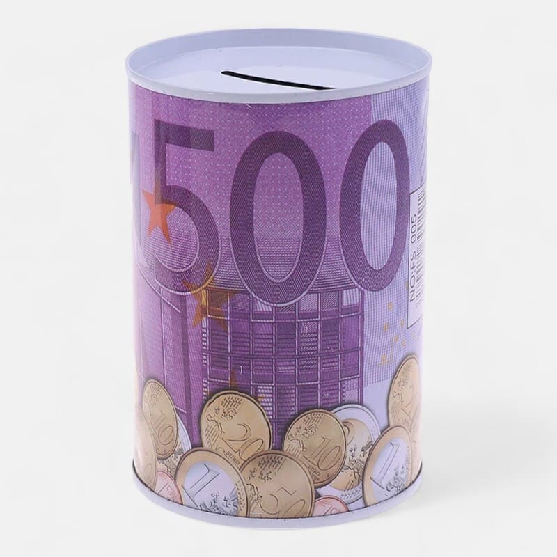 Tirelire Métal Euros