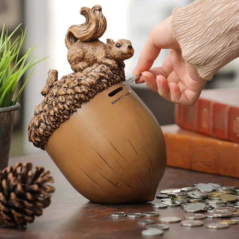 Tirelire Originale en Bois