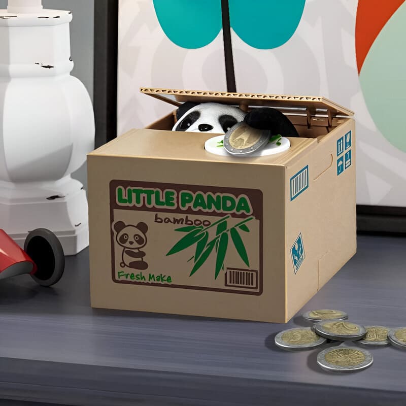 Tirelire Panda Voleur de Pièce