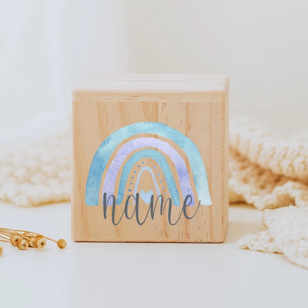 Tirelire Personnalisée pour Fille en Bois