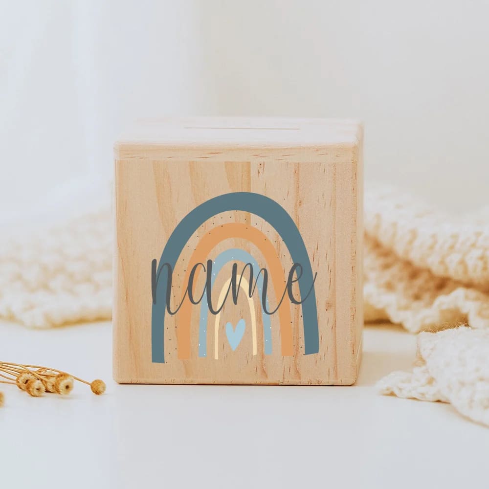 Tirelire Personnalisée pour Fille en Bois