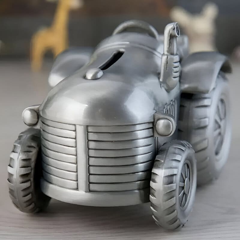 Tirelire Tracteur Argent