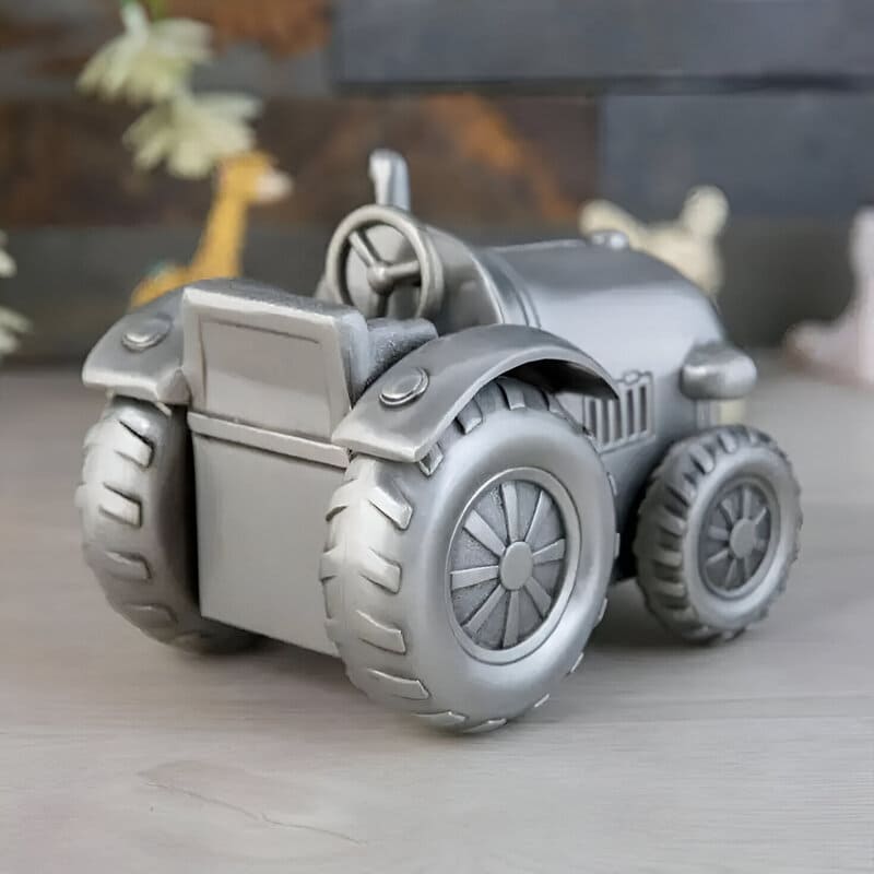 Tirelire Tracteur Argent