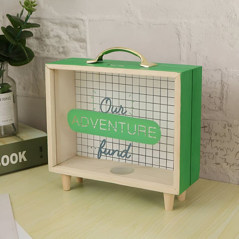 Tirelire Transparente Voyage