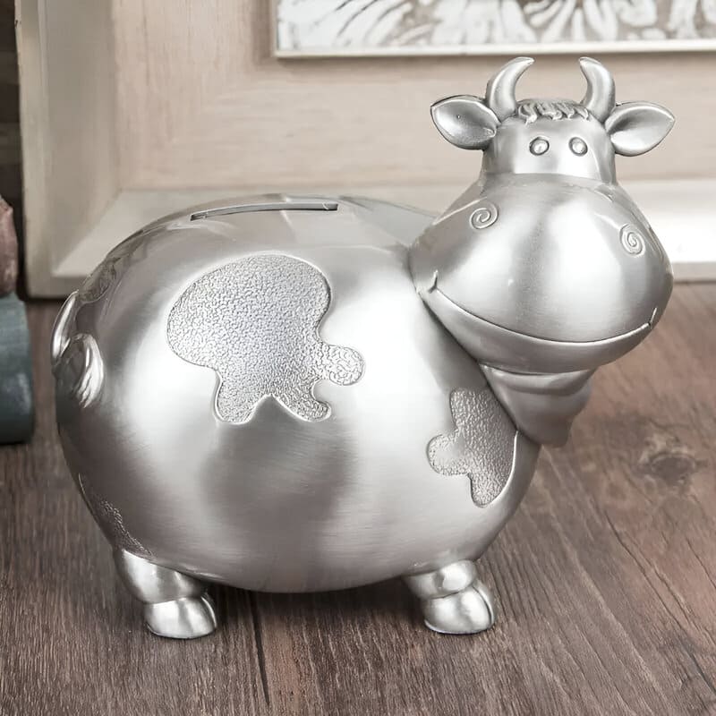 Tirelire Vache en Métal