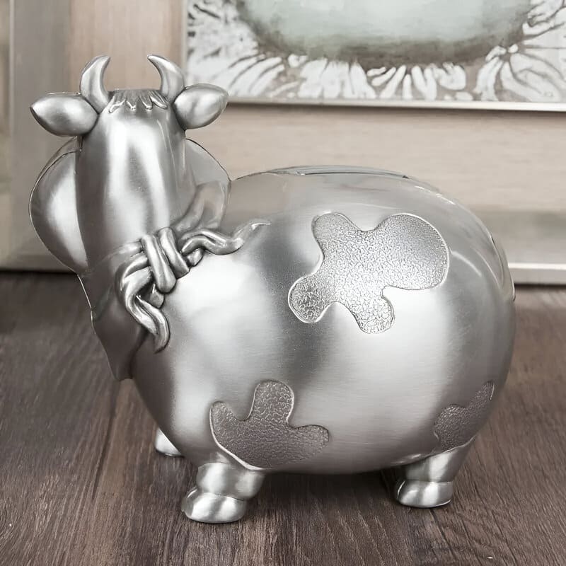Tirelire Vache en Métal